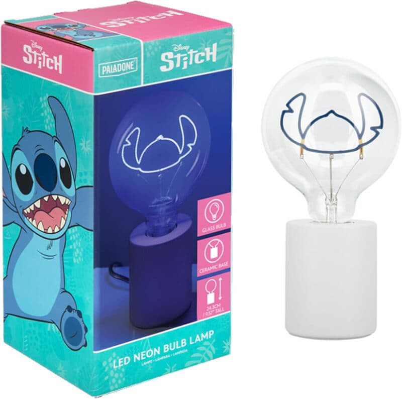 Paladone Stitch LED Neon Bulb Lamp - 12,5 x 24 cm, Multi