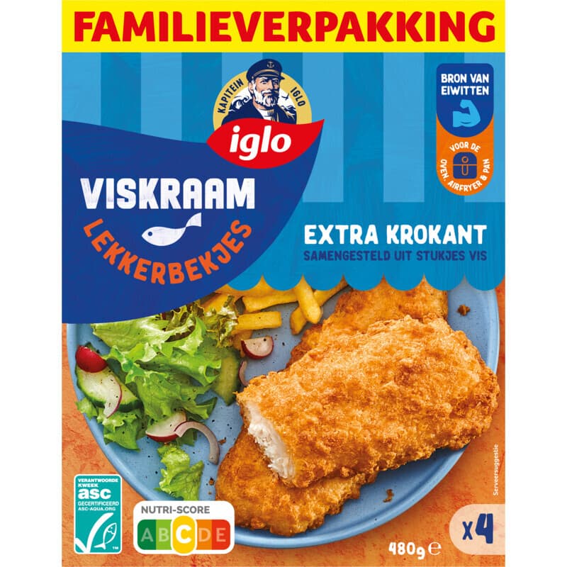 Iglo Lekkerbekjes Traditioneel Fish Fingers - 480 g