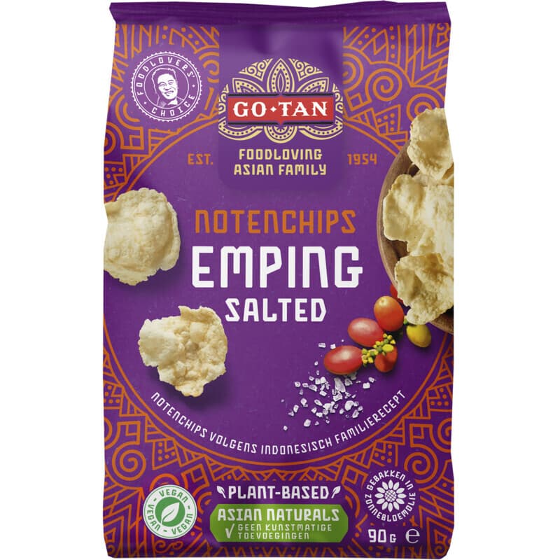 Go-Tan Indiase Gezouten Emping - 90 g