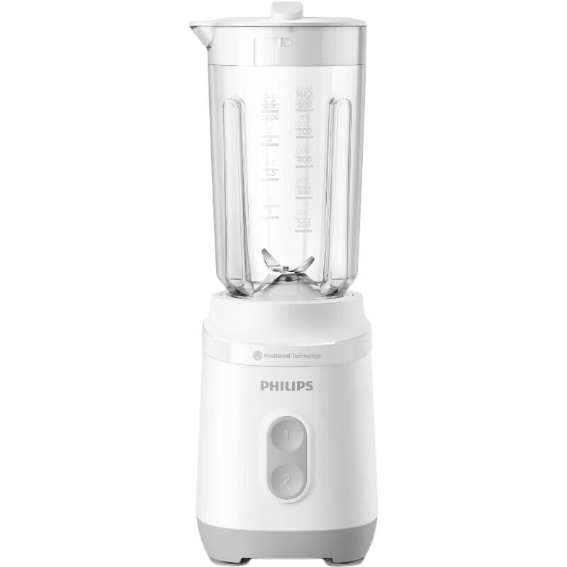 Philips 3000-serie Mini blender HR2510/90 - 0,6 L - 350W - Wit/Zilver