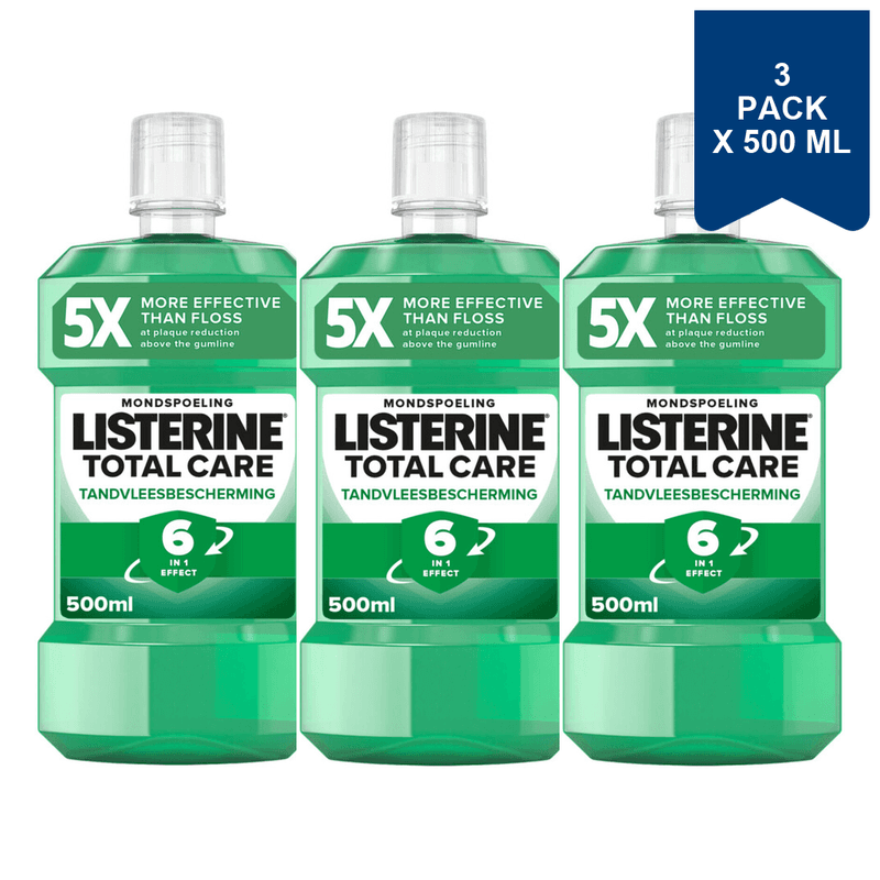 Listerine Mondwater Total Care 500 ml (3-Pack)