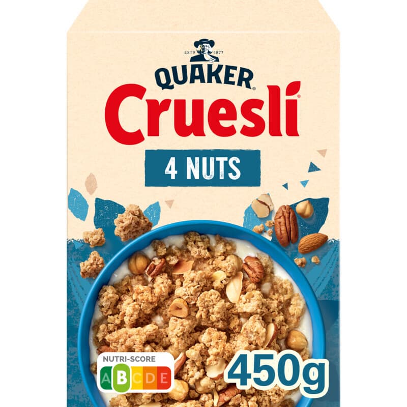 Quaker Cruesli 4 Noten - 450 g
