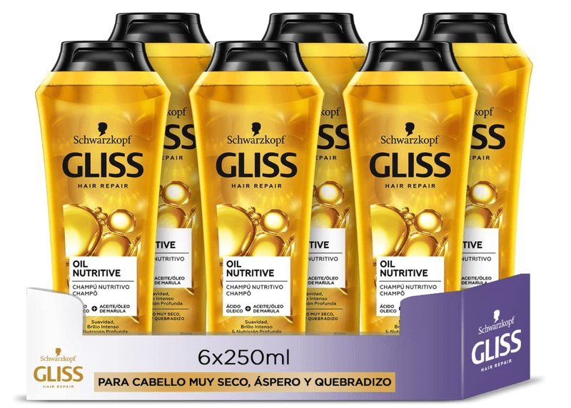 Gliss-Kur Shampoo - Ultimate Oil Nutritive 250 ml x 6.