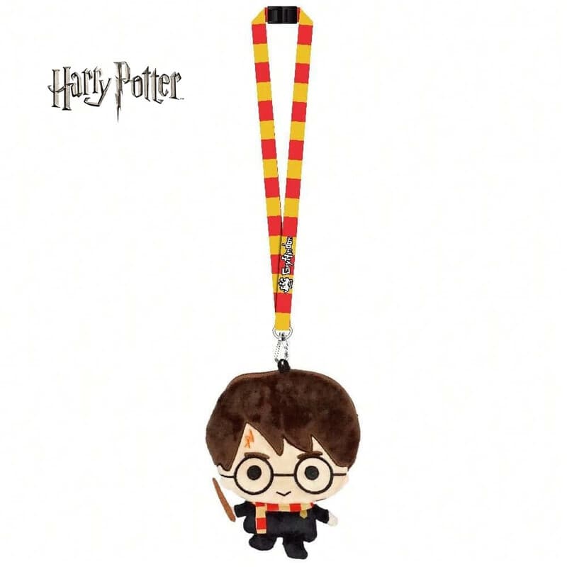 1 st. Harry Potter pluche sleutelhanger officieel gelicentieerd, Hogwarts Gryffindor thema, film en anime accessoire, cadeau
