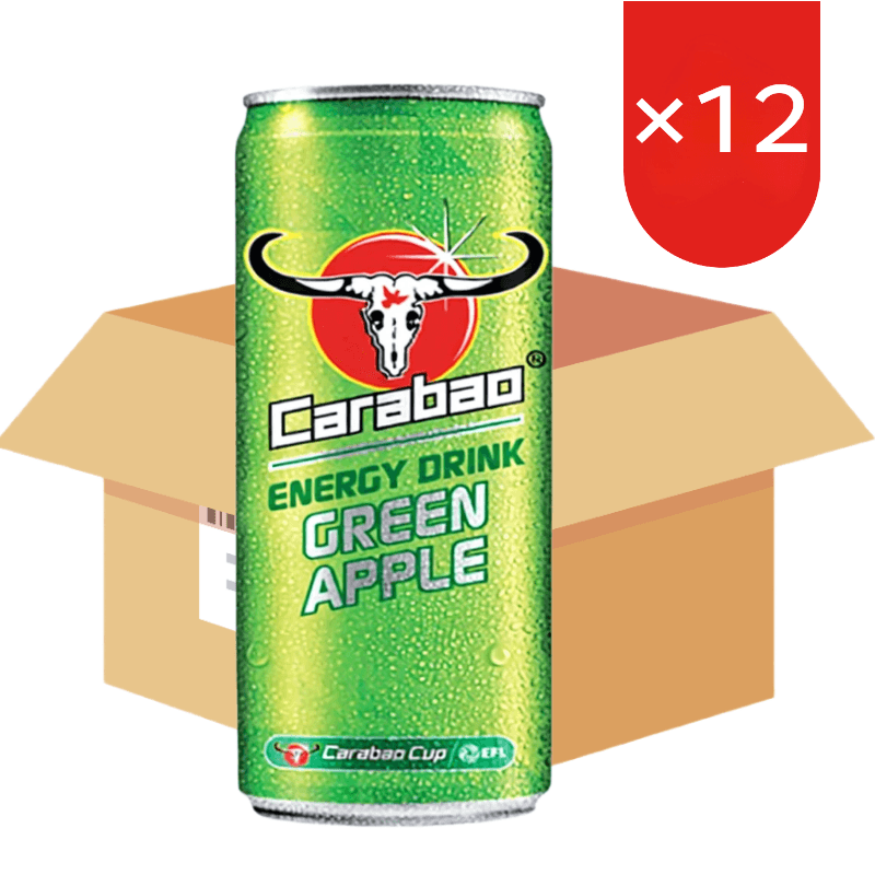 Carabao Energy Drink Groene Appel - 330 ml*12 (Doos)