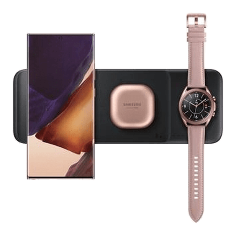 Samsung Wireless Charger Trio Smartphone / Galaxy Watch / Galaxy Buds - Zwart