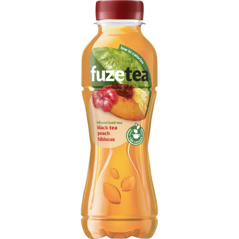 Fuze Tea Zwarte Ijsthee Perzik Hibiscus - 400 ml