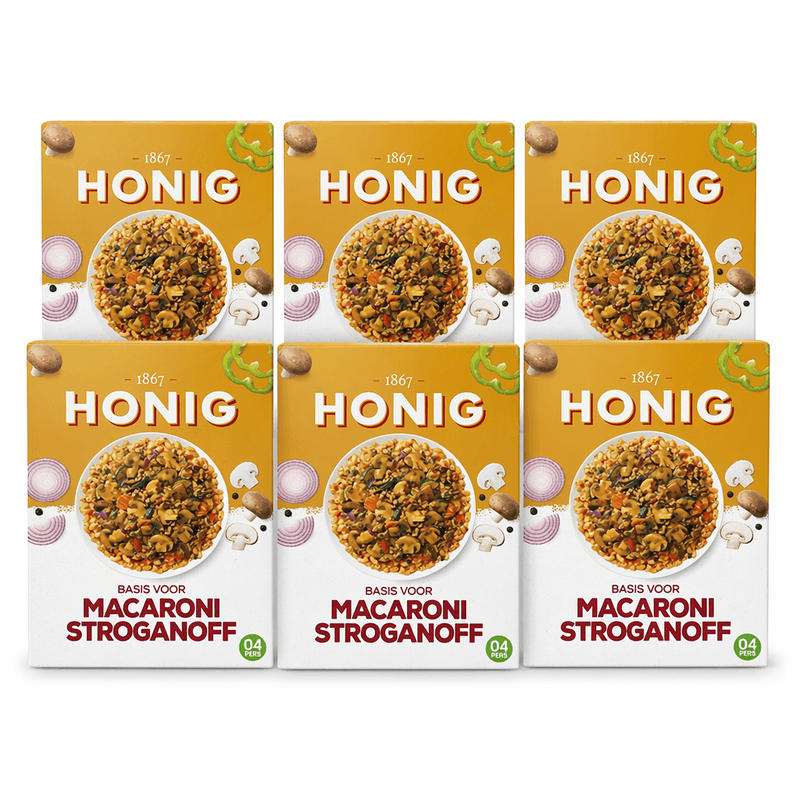 Honig Macaroni Stroganoff - 6 x 69 g