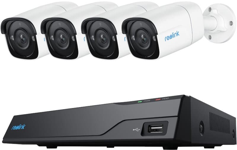 Reolink NVS8-5MB4 - 5MP beveiligingscamerasysteem, 8-kanaals NVR met ingebouwde 2TB HDD, detectie van personen/voertuigen/dieren
