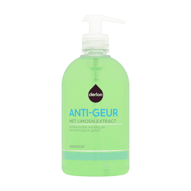 Derlon handzeep anti geur met limoenextract 500 ml met antibacteriële werking