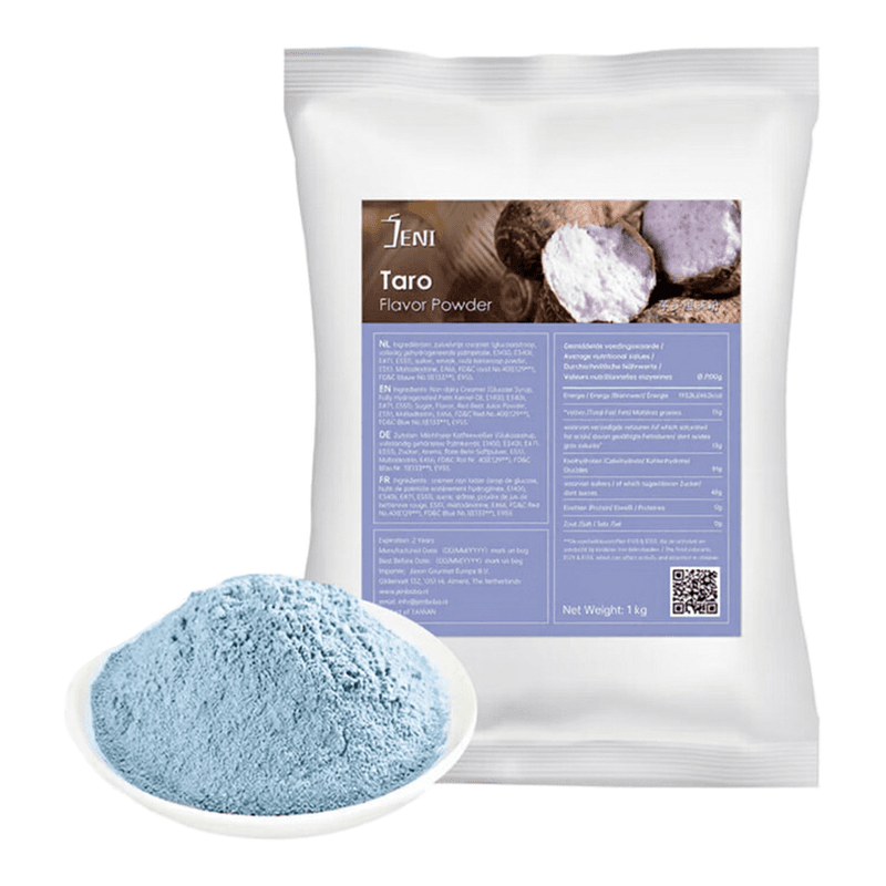 JENI Taro-smaakpoeder - 1 kg (voor 30 bekers)