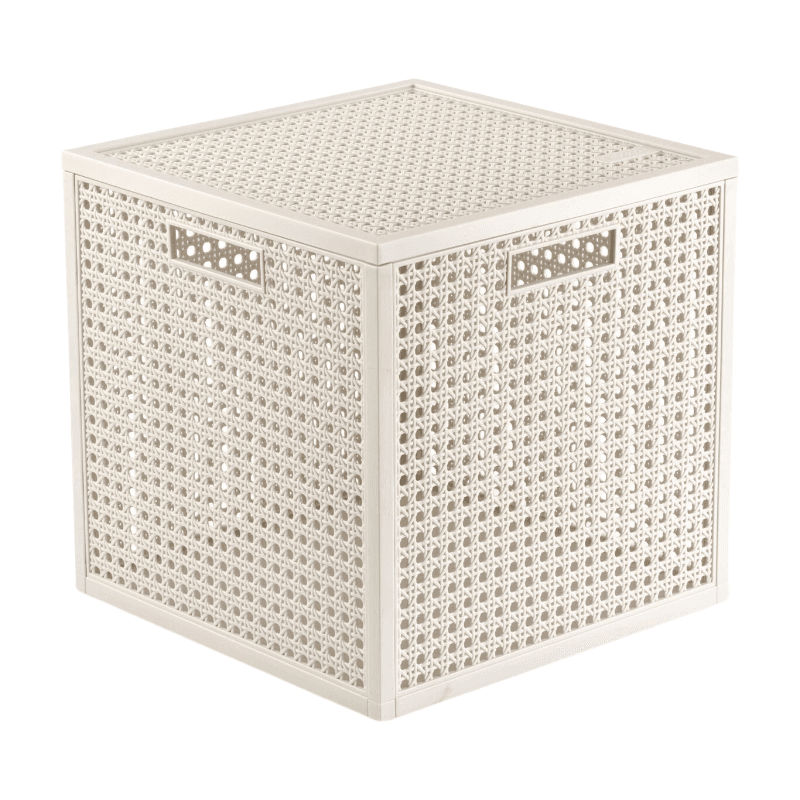 Curver Kaya Opbergmand Cube - 19L - 28x28x28 cm - Wit