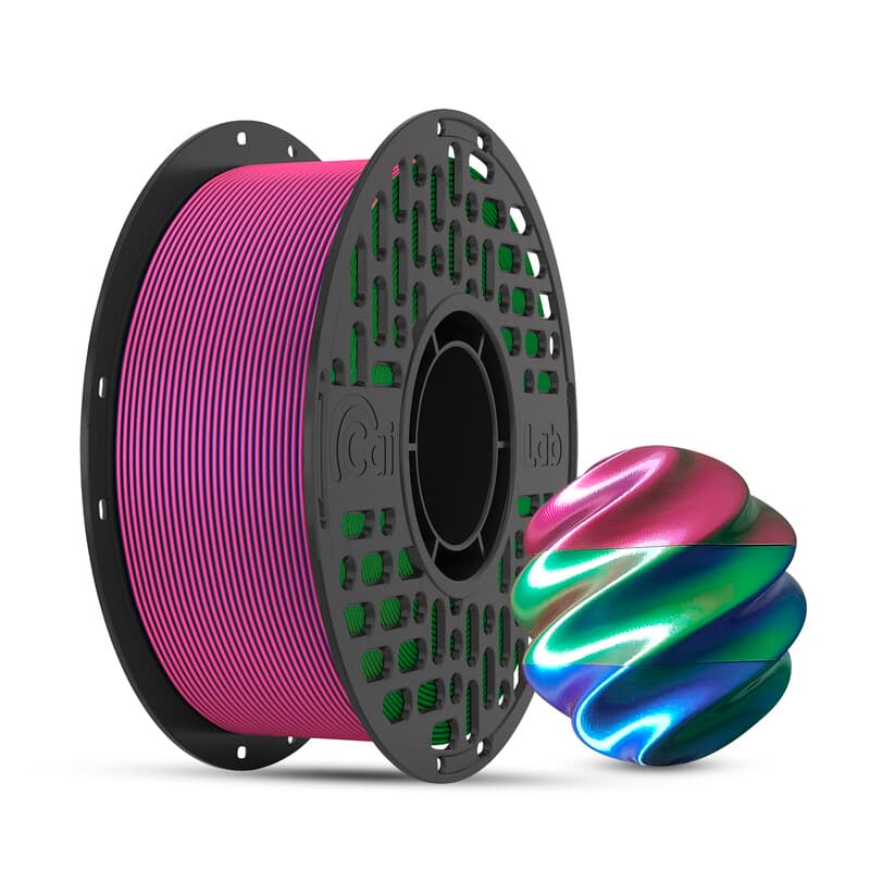 CAILAB 3D-printer Filament PLA Silk Driekleurig - Rood & Groen & Blauw