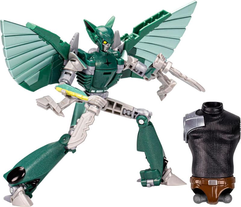 Hasbro Transformers Earthspark Deluxe Klasse actiefiguur Terran Nightshade - 12,7 cm, groen