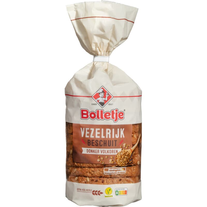 Bolletje Donkere Volkoren Beschuit - 10 pcs