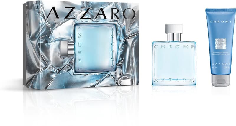 AzZaro Chrome set 50 ml eau de toilette + 75 ml bodylotion