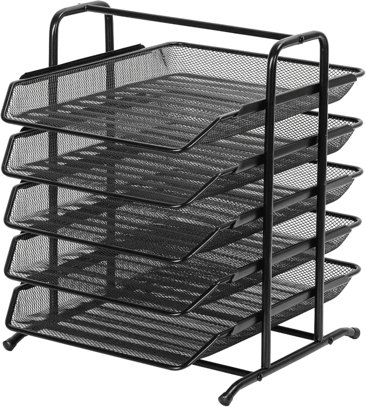 Senhoglb 5-laags A4 mesh in-tray, zwart, nieuwjaarsaanbieding, top cadeauopties