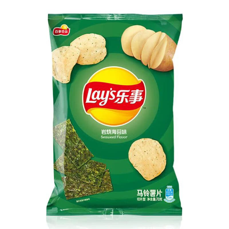 Lay's aardappelchips met geroosterd zeewiersmaak 70 g