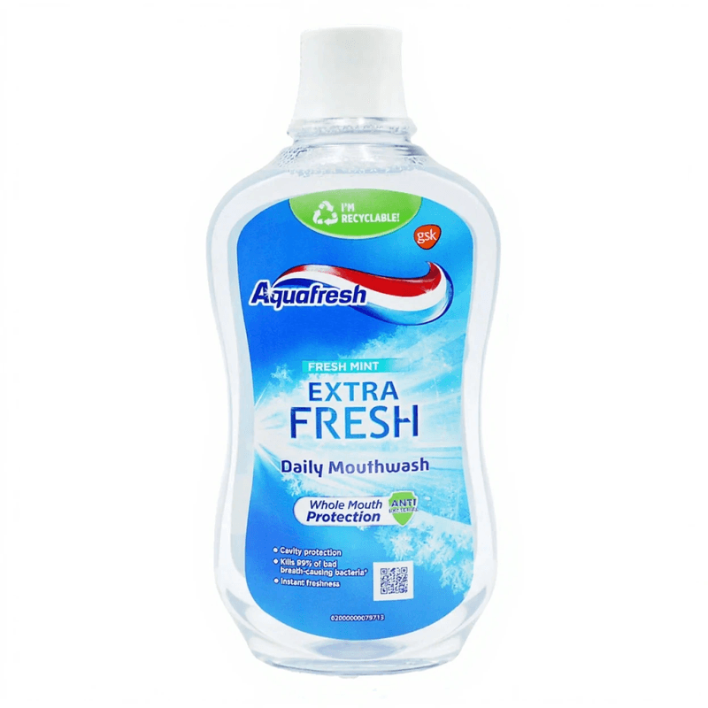Aquafresh Dagelijkse Mondspoeling 500ml Extra Frisse Munt (UK/NL/FR)