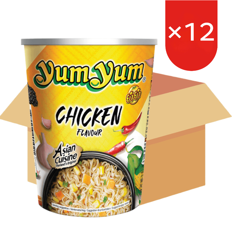 Yum Yum instantnoedels Chicken Cop 12 x 70 g