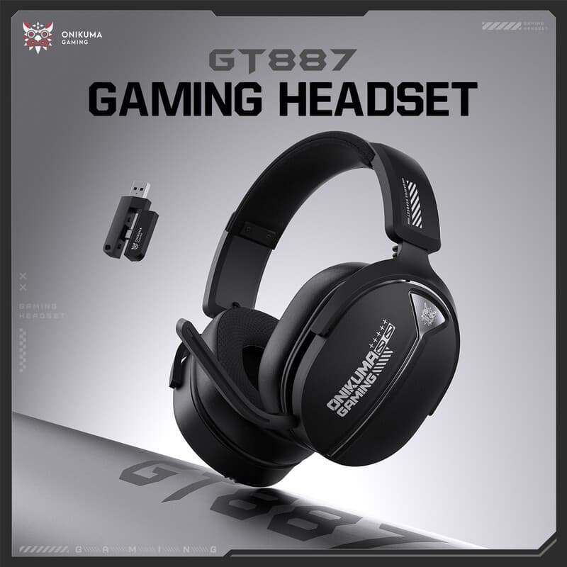 GT887-zwart Draagbare draadloze hoofdtelefoon, 20Hz-20kHz frequentiebereik, oorkussens met onafhankelijke fysieke knoppen en volumeregeling via scrollwiel