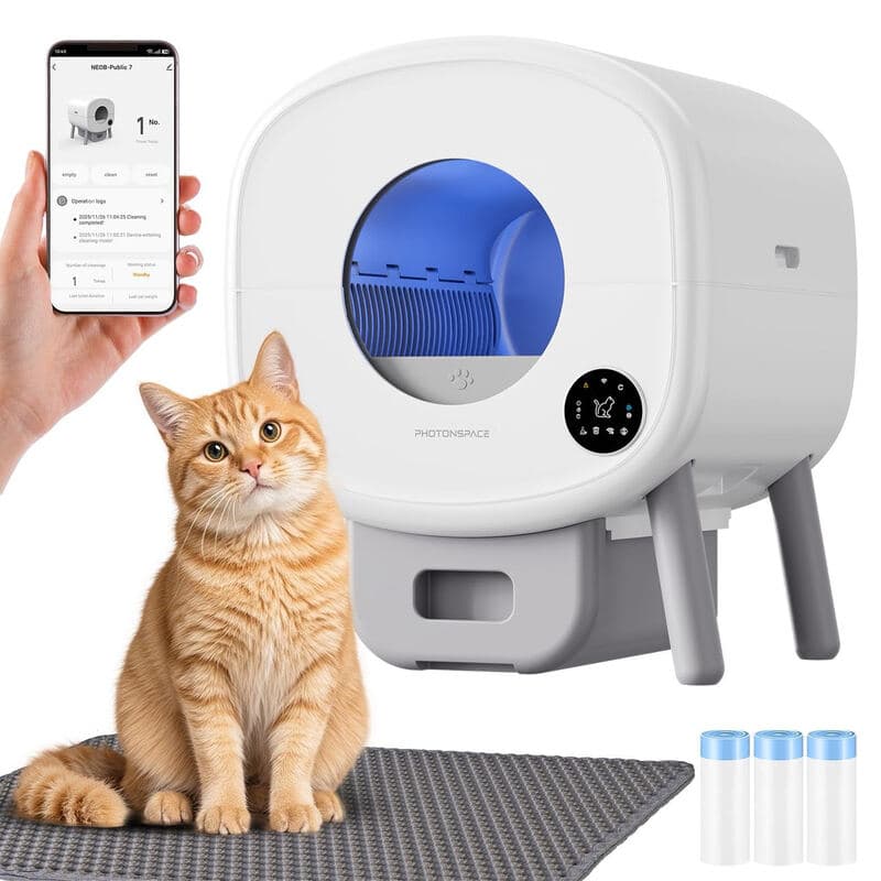 Photonspace XXL 95L automatische zelfreinigende kattenbak– Handsfree