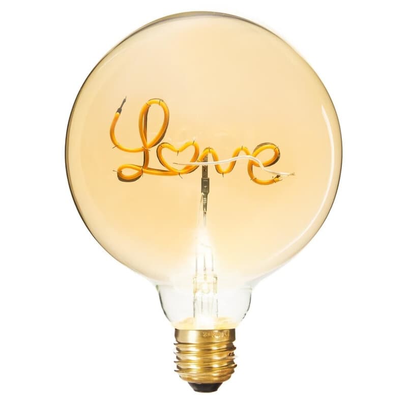Atmosphera Sierlijke LED Lamp Liefde - G125, Amber