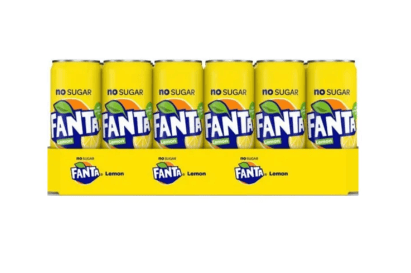 Fanta Lemon Soda - 24 x 330 ml
