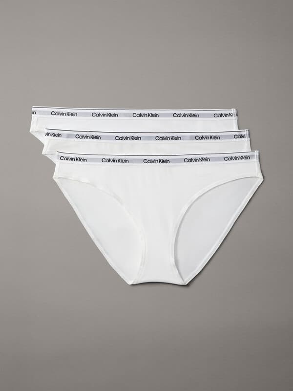 Calvin Klein - 3 Pack Slip Bikini - Icon Logo - Wit XL