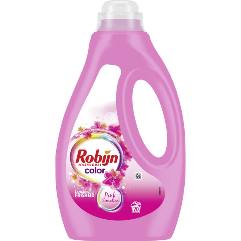 Robijn Vloeibaar Wasmiddel Color Pink Sensation 20 Wasbeurten
