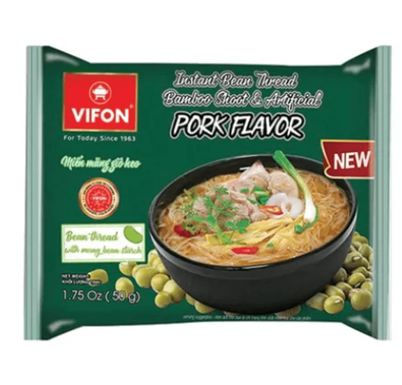 Vifon Vietnamese Instant Bean Thread Bamboescheut&Varkensvlees Smaak Noedels - 50 g