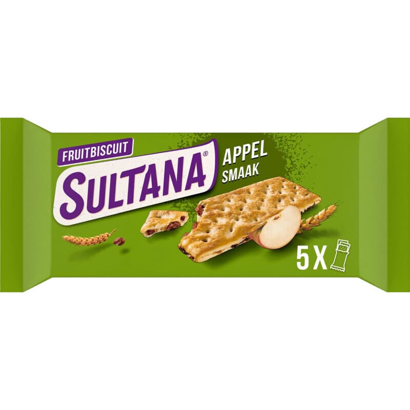 Sultana Fruitkoekje Appel - 218 g
