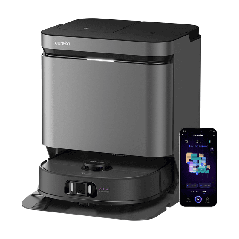 Eureka J15 Pro Ultra Black - Robotstofzuiger met dweilfunctie - zelfreinigend - slimme navigatie