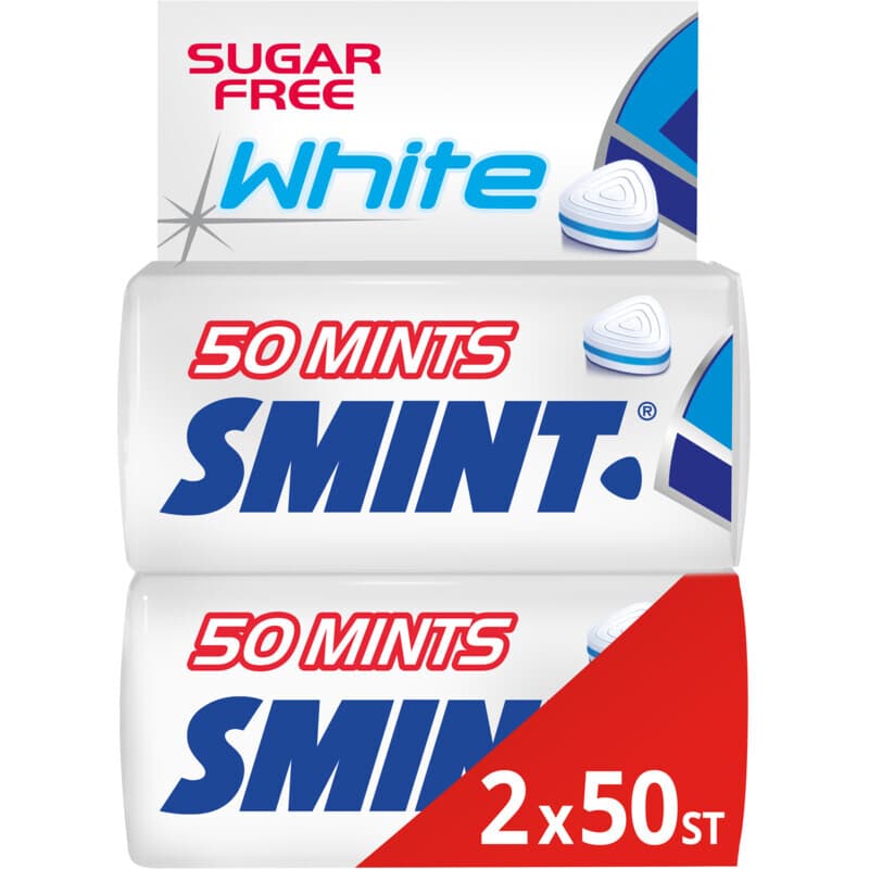 Smint White Peppermint - 2 x 50 pcs