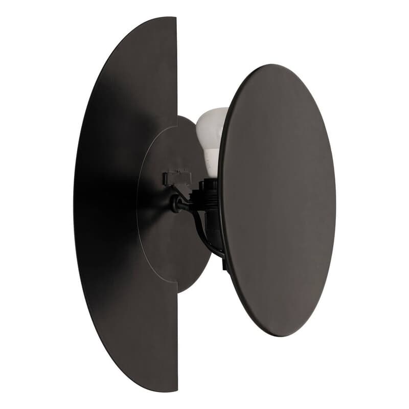 Atmosphera Mysti Metalen Wandlamp - H30,5 cm, Zwart
