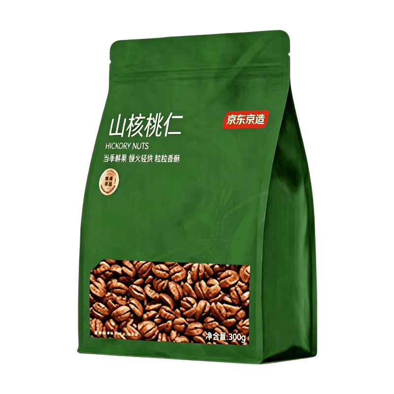 J.ZAO Hickorynoten 300 g, Lin’an kleine hickorypitten, niet gefrituurd, dagelijkse notensnack, cadeau‑optie