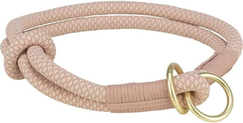 TRIXIE zachte halfslip halsband - roze/lichtroze - 35 cm