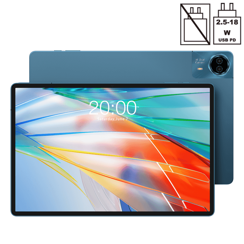 Teclast T70 tablet 14" 2.2K 2240*1400, Android 15,Helio G100 tot 2,2GHz, 20GB RAM (8+12GB virtueel)+128GB, Dual SIM 4G+Wi-Fi 5G, 8MP+13MP, 10,000mAh,18W PD,BT, GPS.Widevine L1,2026