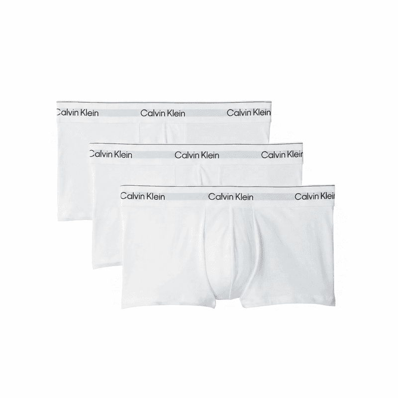 Calvin Klein 3-pack lage taille boxershorts - Icon Cotton Stretch - wit 3XL