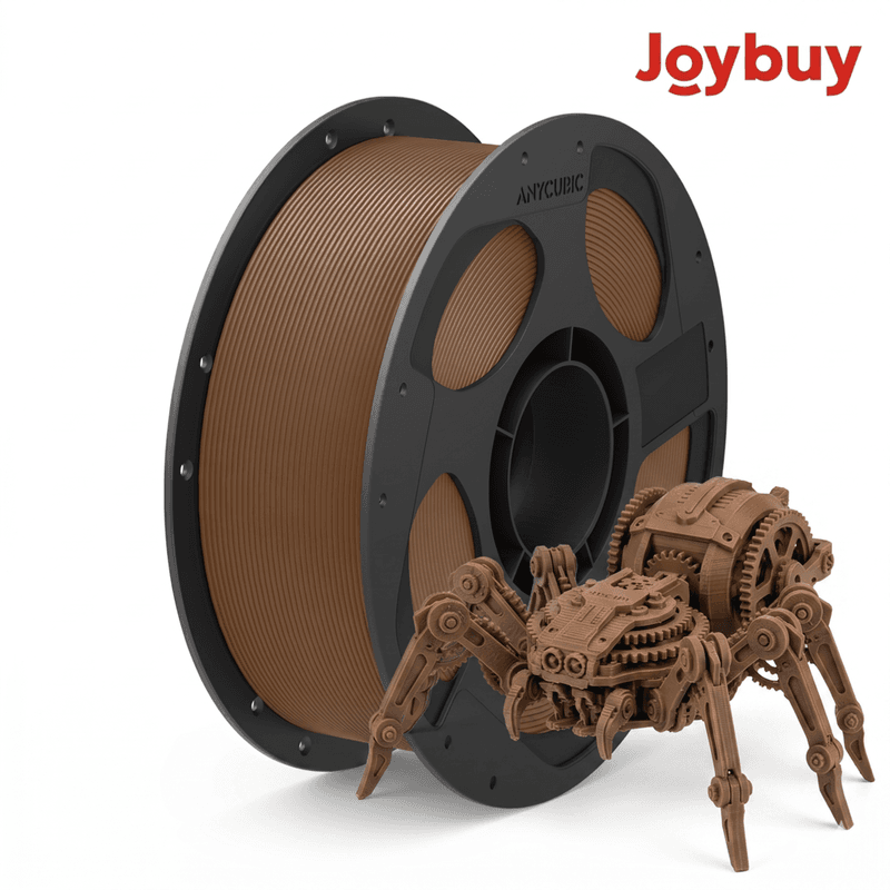 JOYBUY x ANYCUBIC PLA Basic printfilament, 1 kg spoel, 1,75 mm diameter, ±0,02 mm tolerantie - Brons