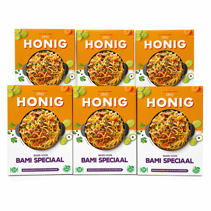 Honig Basis Bami Speciaal - 6 x 37 g
