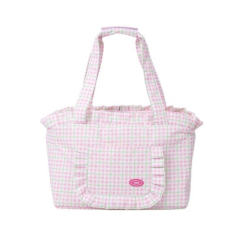 zeze Plaid huisdierdrager (roze)