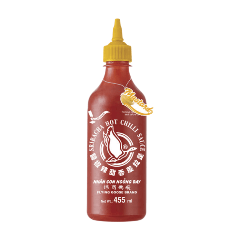 Flying Goose Sriracha chilisaus met mosterd 455 ml