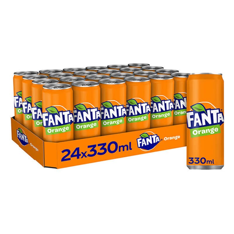 Fanta Orange Soda - 24 x 330 ml