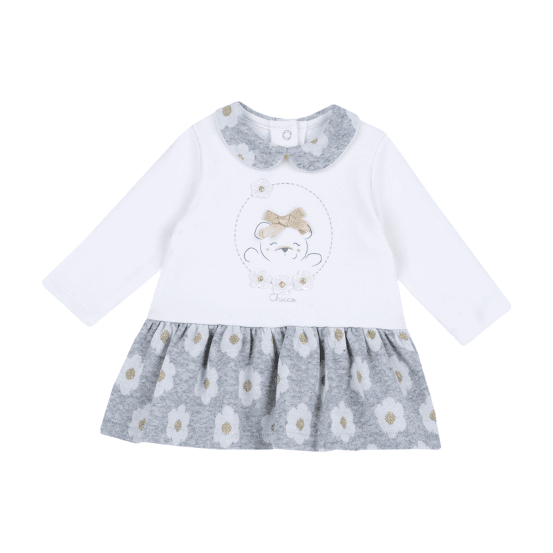 Chicco Dress met lange mouwen 62 lichtgrijs