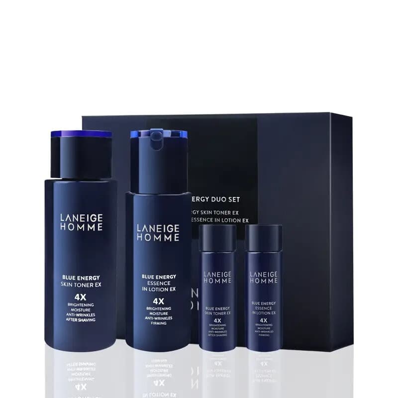 Laneige Damen Deep Sea Revitaliserende Toner&Emulsie Set (Toner 180 ml + Emulsie 125 ml + Toner 25 ml + Emulsie 25 ml/Set)