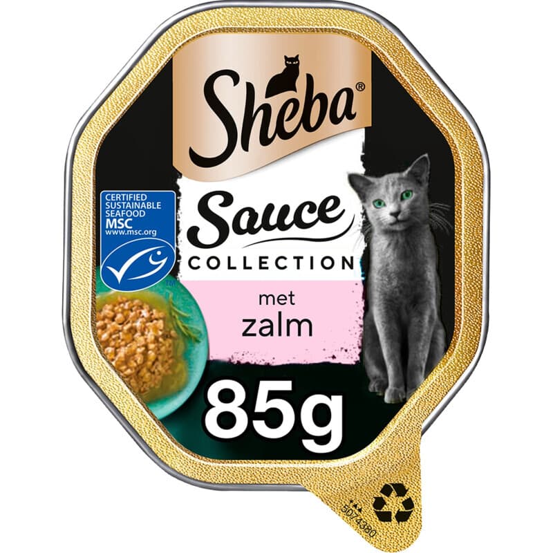 Sheba kattenvoer alu zalm 85 g