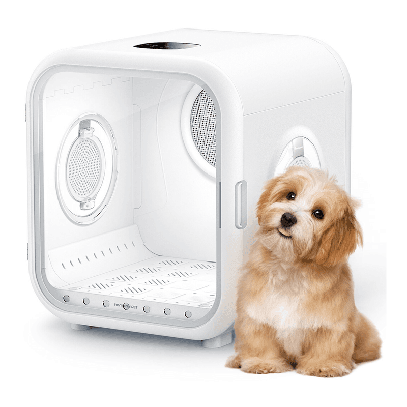 homerunPET Drybo Plus automatische droogcabine, inhoud 62 liter, 437 x 467 x 486 mm, instelbare temperatuur, warmte-intensiteit, luchtsnelheid en droogtijd, dubbele modus, geschikt voor alle levensfasen van katten