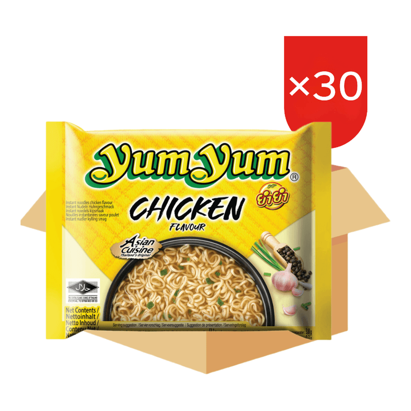 Yum Yum instantnoedels kipsmaak, 30 x 60 g, bulkverpakking