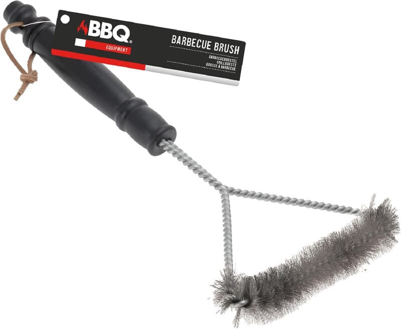 BBQ Barbecue Reinigingsborstel - Roestvrij staal, 17 x 31 x 3 cm